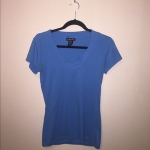 Blue v-neck